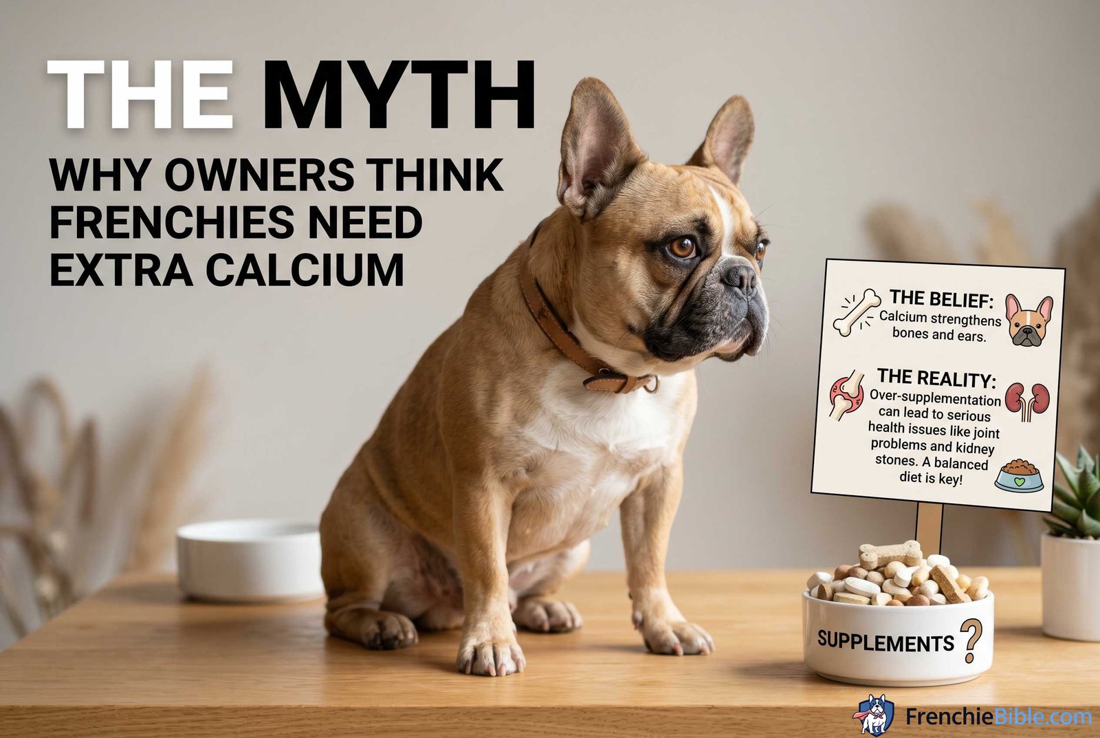 The Myth: Why Owners Think Frenchies Need Extra Calcium