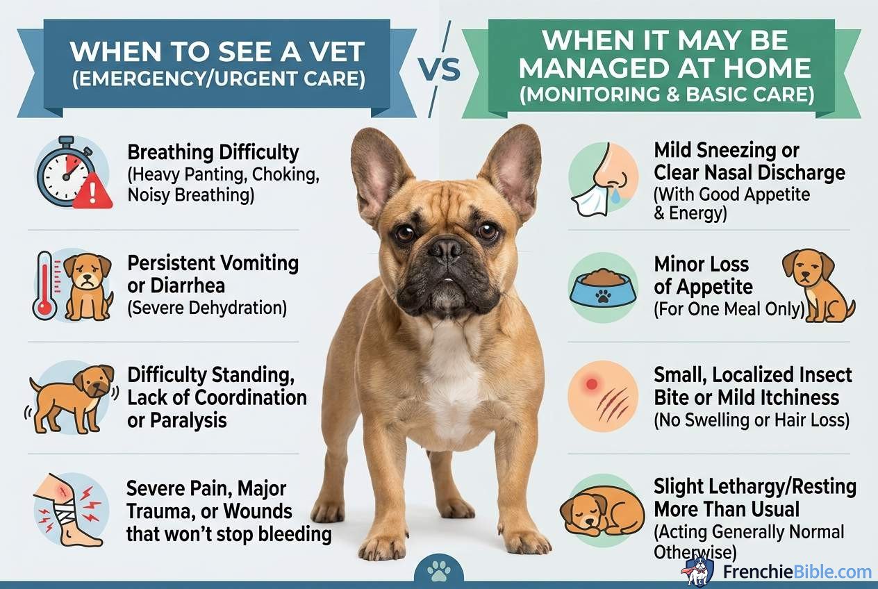When to See a Vet vs. When It May Be Managed at Home