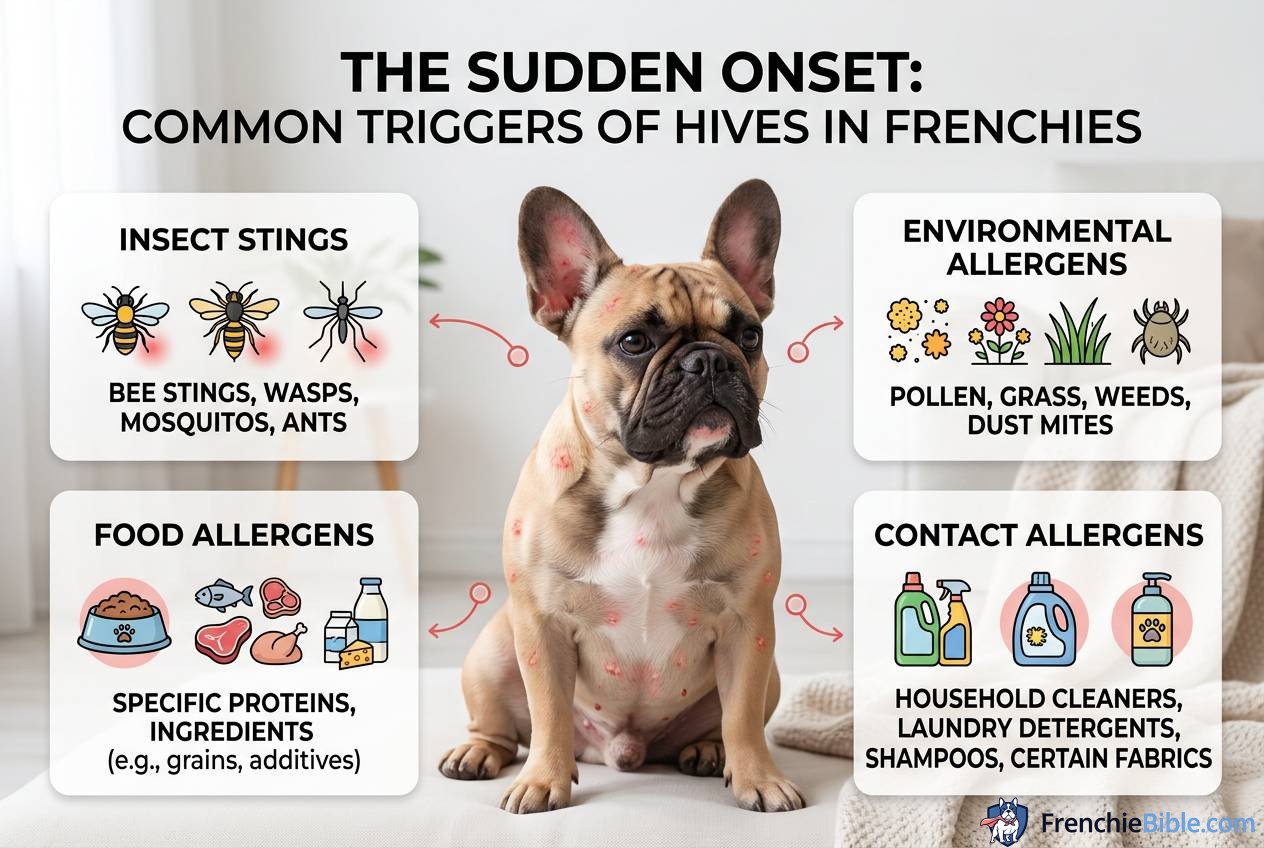 The Sudden Onset: Common Triggers of Hives in Frenchies