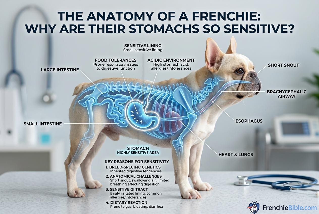 The Anatomy of a Frenchie: Why Are Their Stomachs So Sensitive?