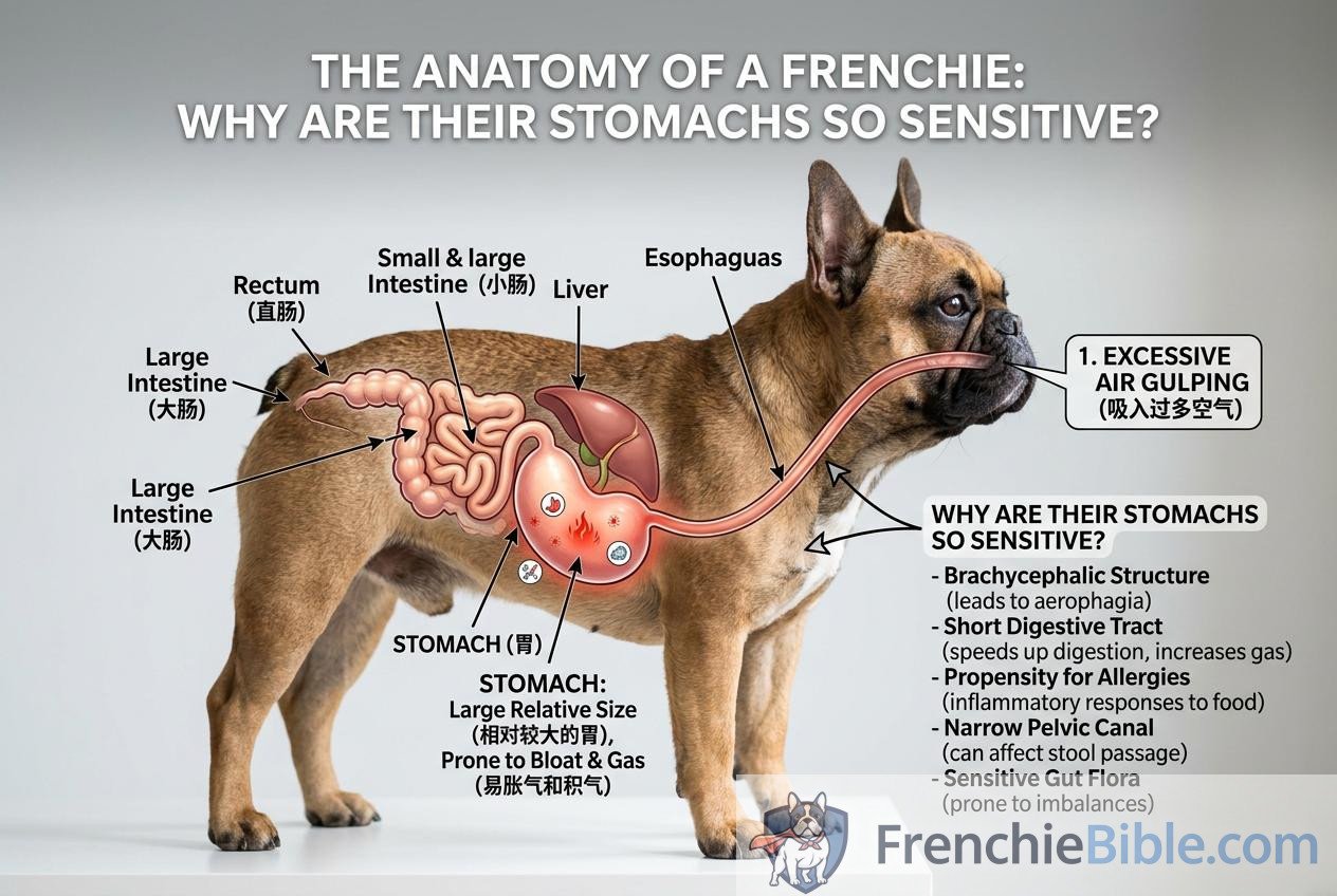 The Anatomy of a Frenchie: Why Are Their Stomachs So Sensitive?