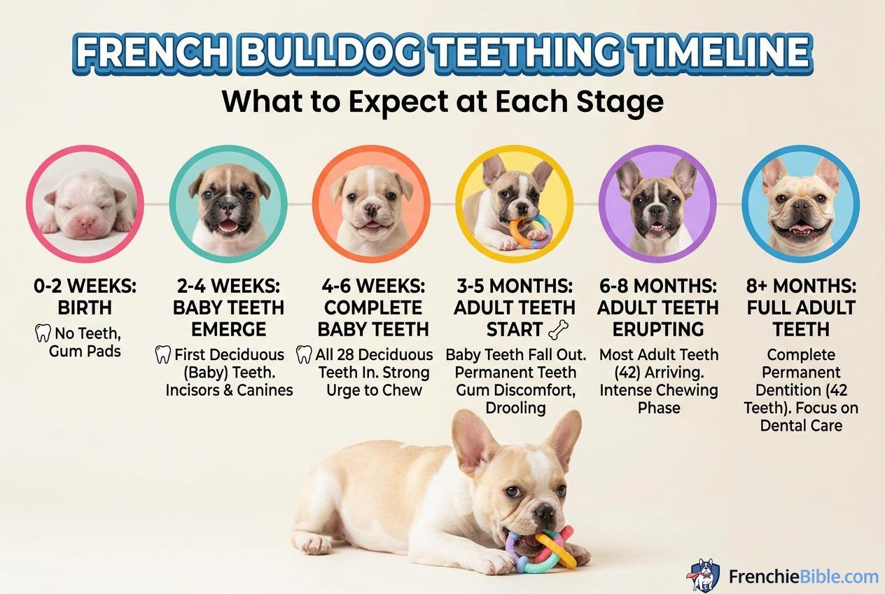 The French Bulldog Teething Timeline: What to Expect at Each Stage