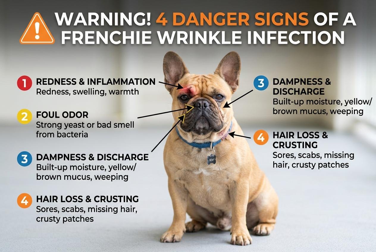 Warning! 4 Danger Signs of a Frenchie Wrinkle Infection