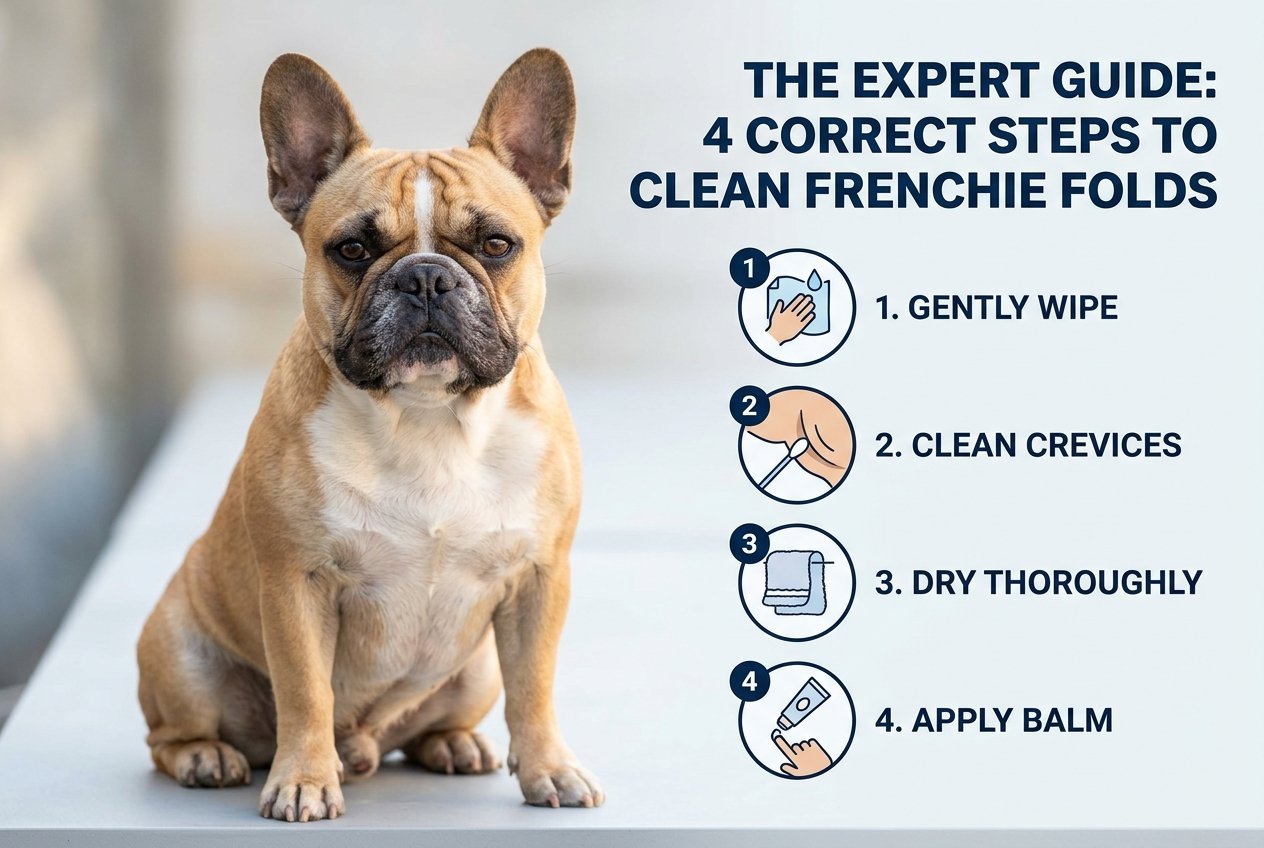 The Expert Guide: 4 Correct Steps to Clean Frenchie Folds