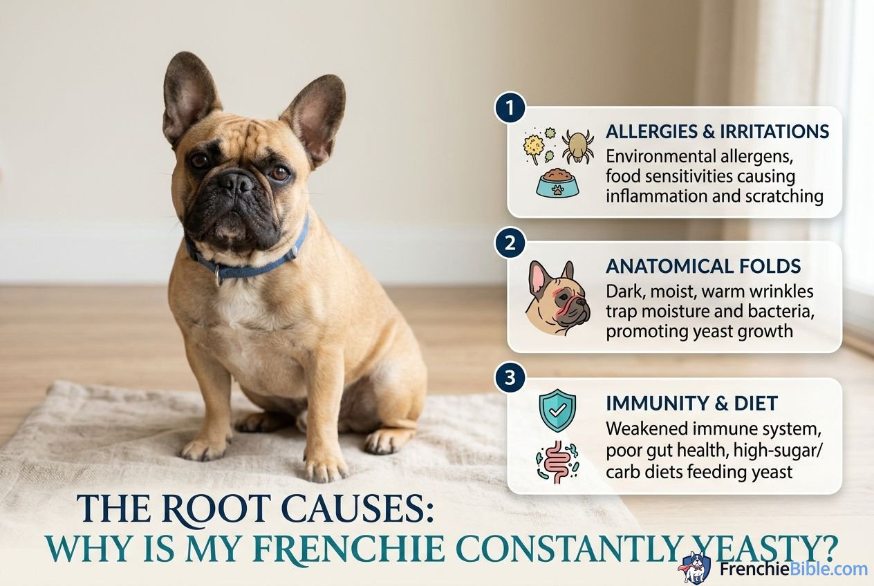 The Root Causes: Why is My Frenchie Constantly Yeasty?