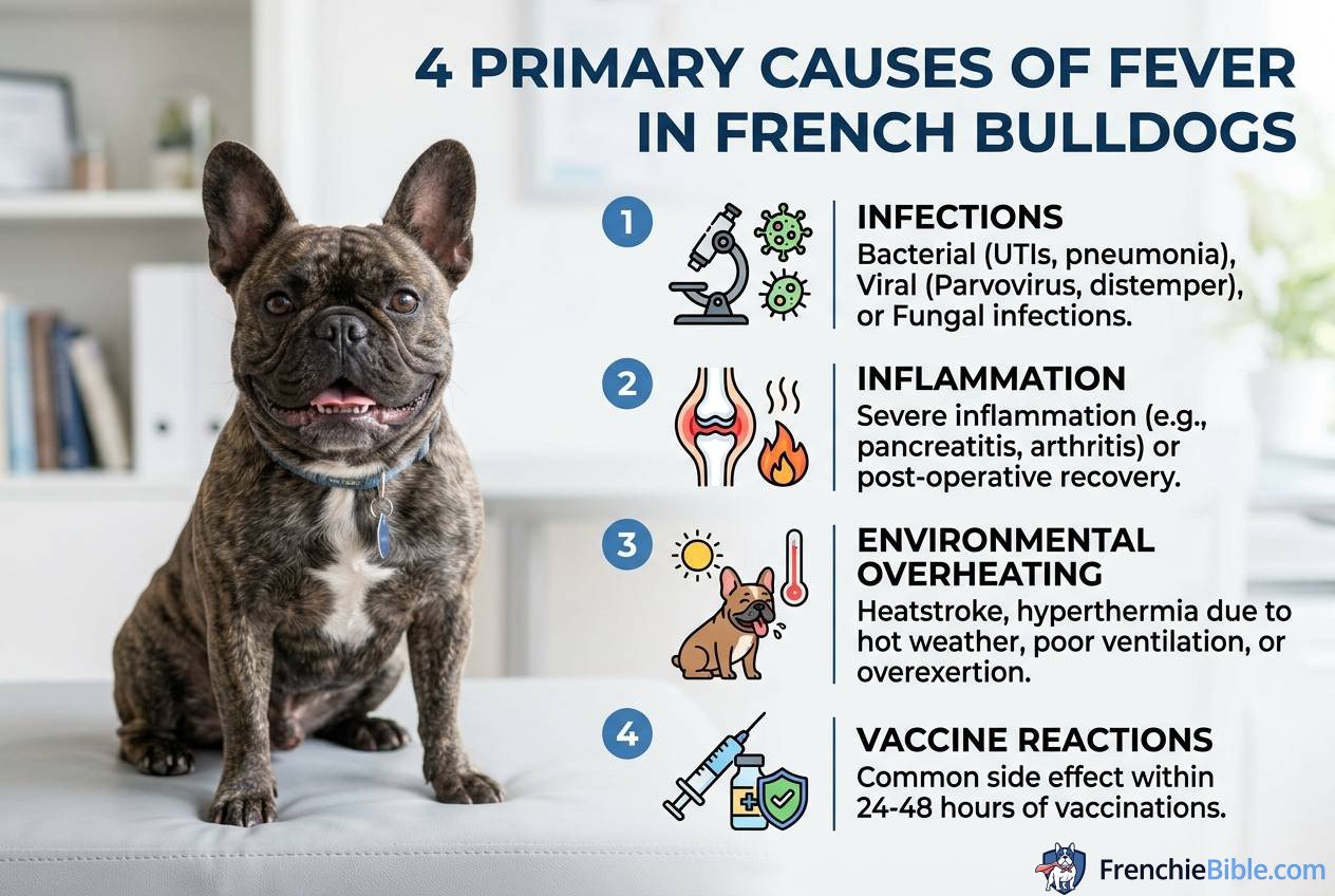 4. Primary Causes of Fever in French Bulldogs