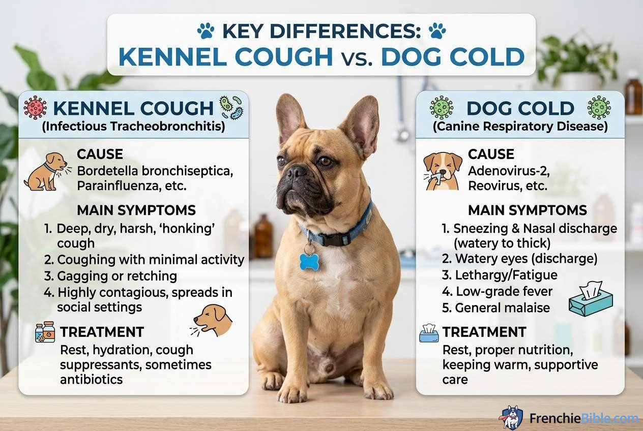 Key Differences: Kennel Cough vs. Dog Cold
