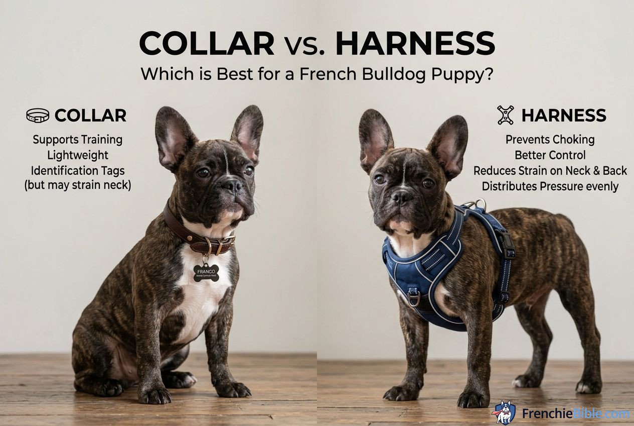 Collar vs. Harness: Which is Best for a French Bulldog Puppy?