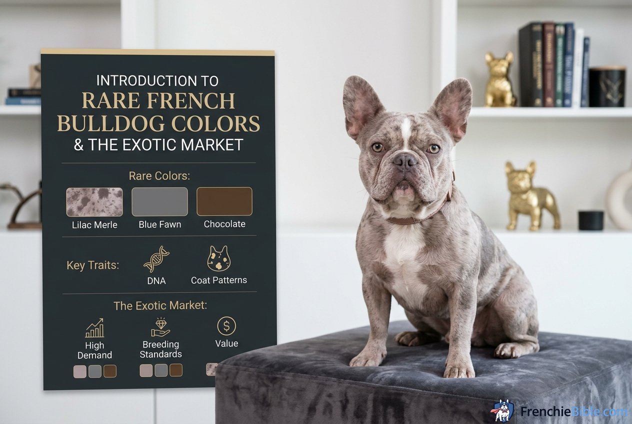 Introduction to Rare French Bulldog Colors and the Exotic Market