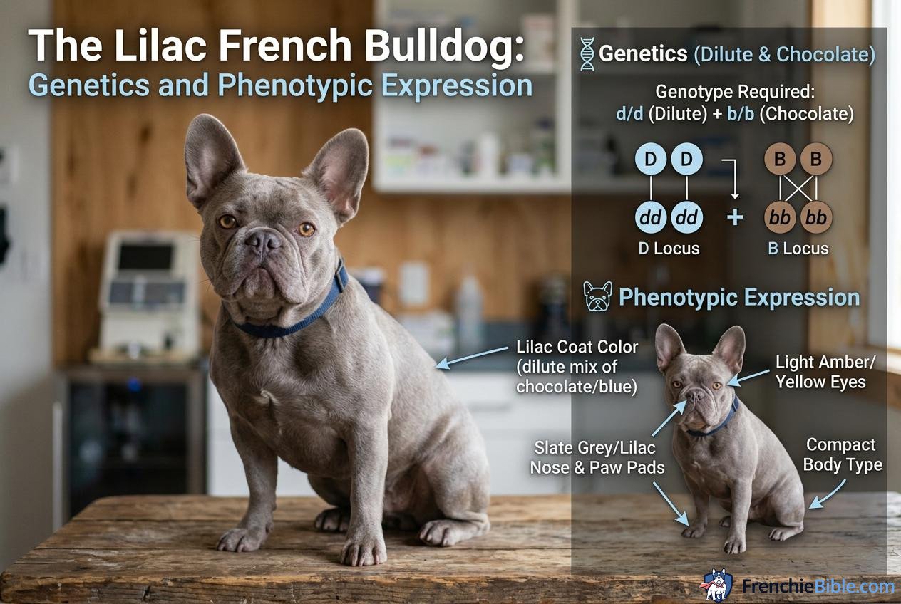 The Lilac French Bulldog: Genetics and Phenotypic Expression