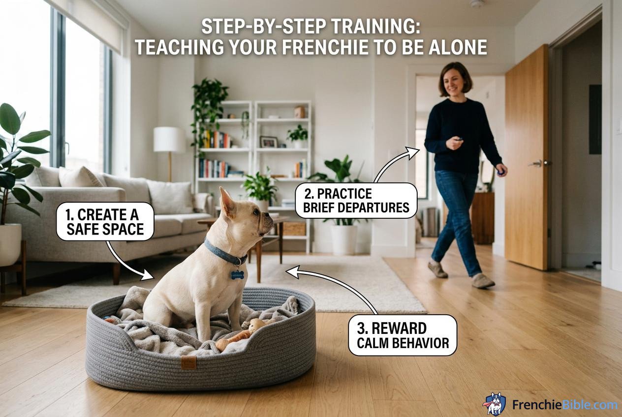 Step-by-Step Training: Teaching Your Frenchie to Be Alone