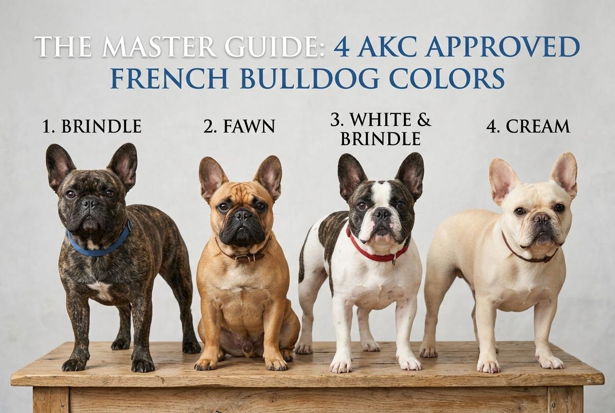 The Master Guide: 4 AKC Approved French Bulldog Colors