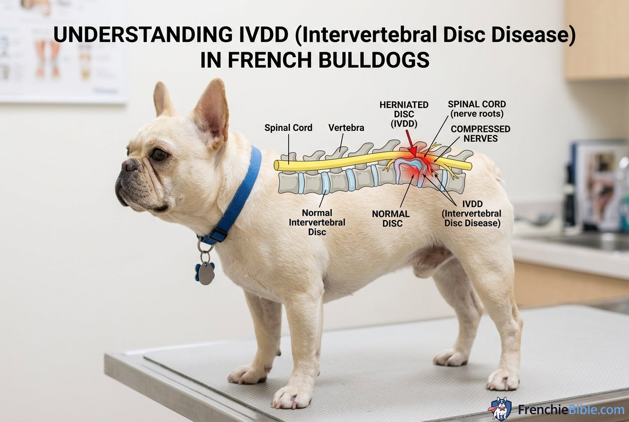 What is IVDD (Intervertebral Disc Disease) in French Bulldogs?