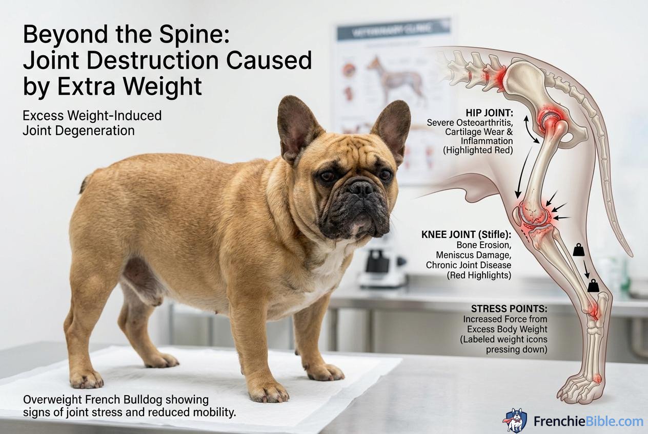 Beyond the Spine: Joint Destruction Caused by Extra Weight