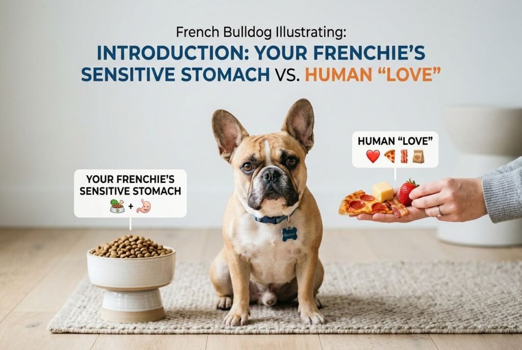 French Bulldog Introduction: Your Frenchie's Sensitive Stomach vs. Human "Love"