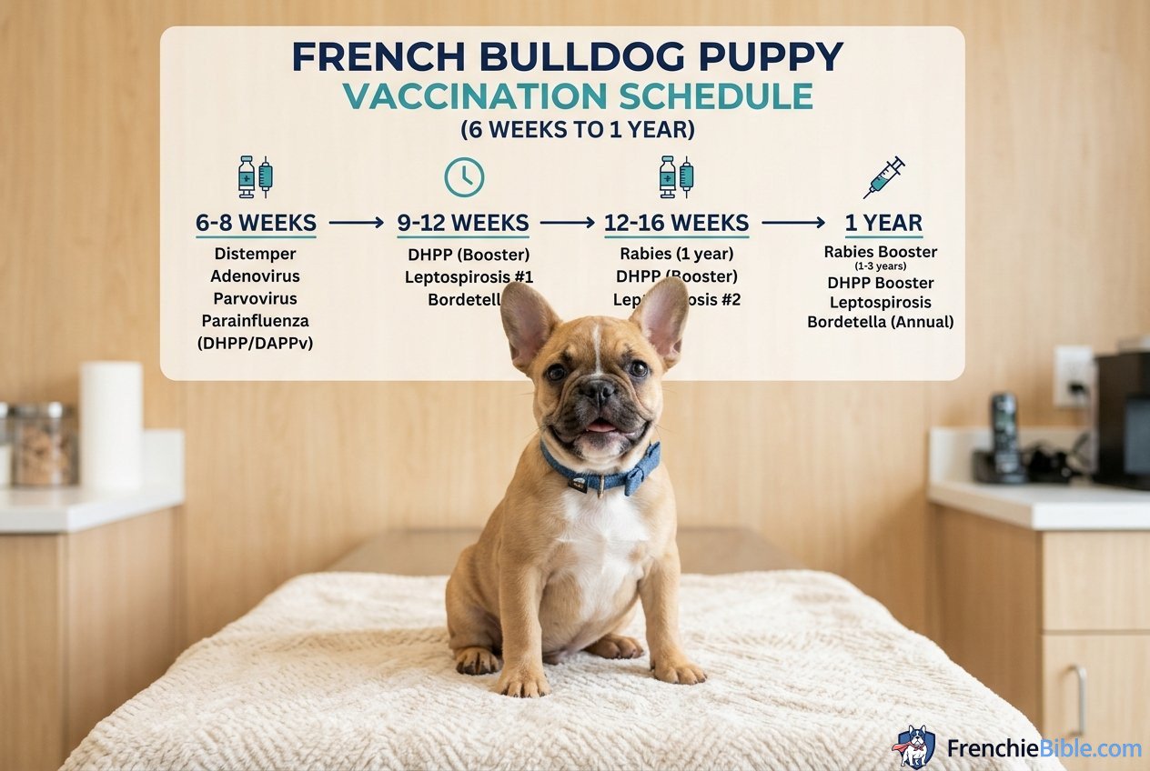 The French Bulldog Puppy Vaccination Schedule (6 Weeks to 1 Year)