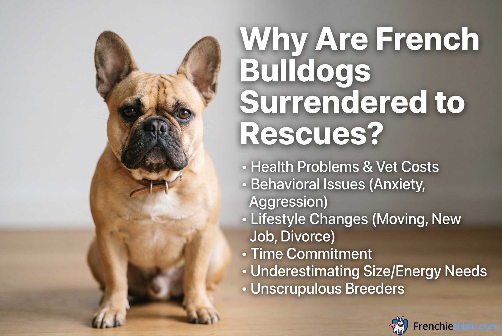 Why Are French Bulldogs Surrendered to Rescues?