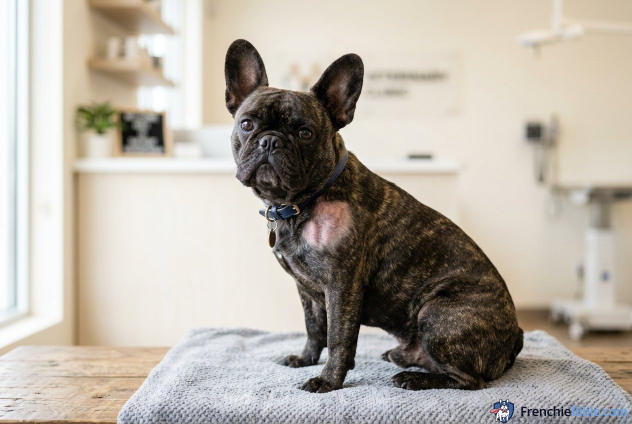 French Bulldog hair thinning on the back and spine area