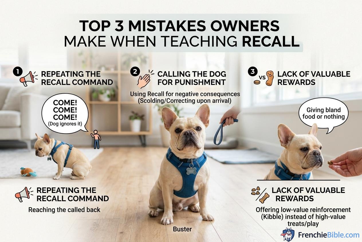 Top 3 Mistakes Owners Make When Teaching Recall