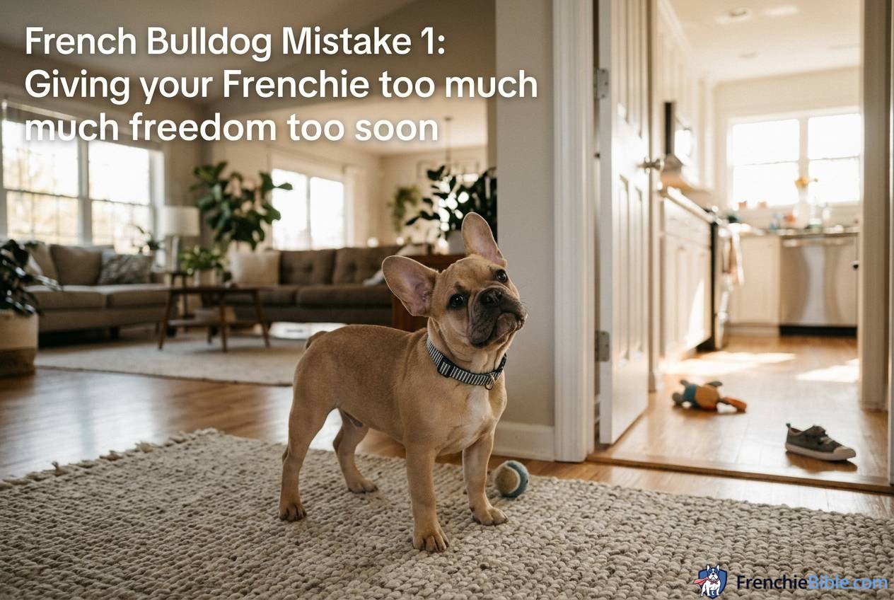 French Bulldog Mistake 1: Giving Your Frenchie Too Much Freedom Too Soon