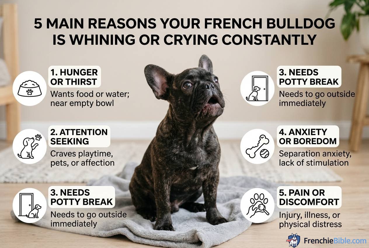 5 Main Reasons Your French Bulldog is Whining or Crying Constantly