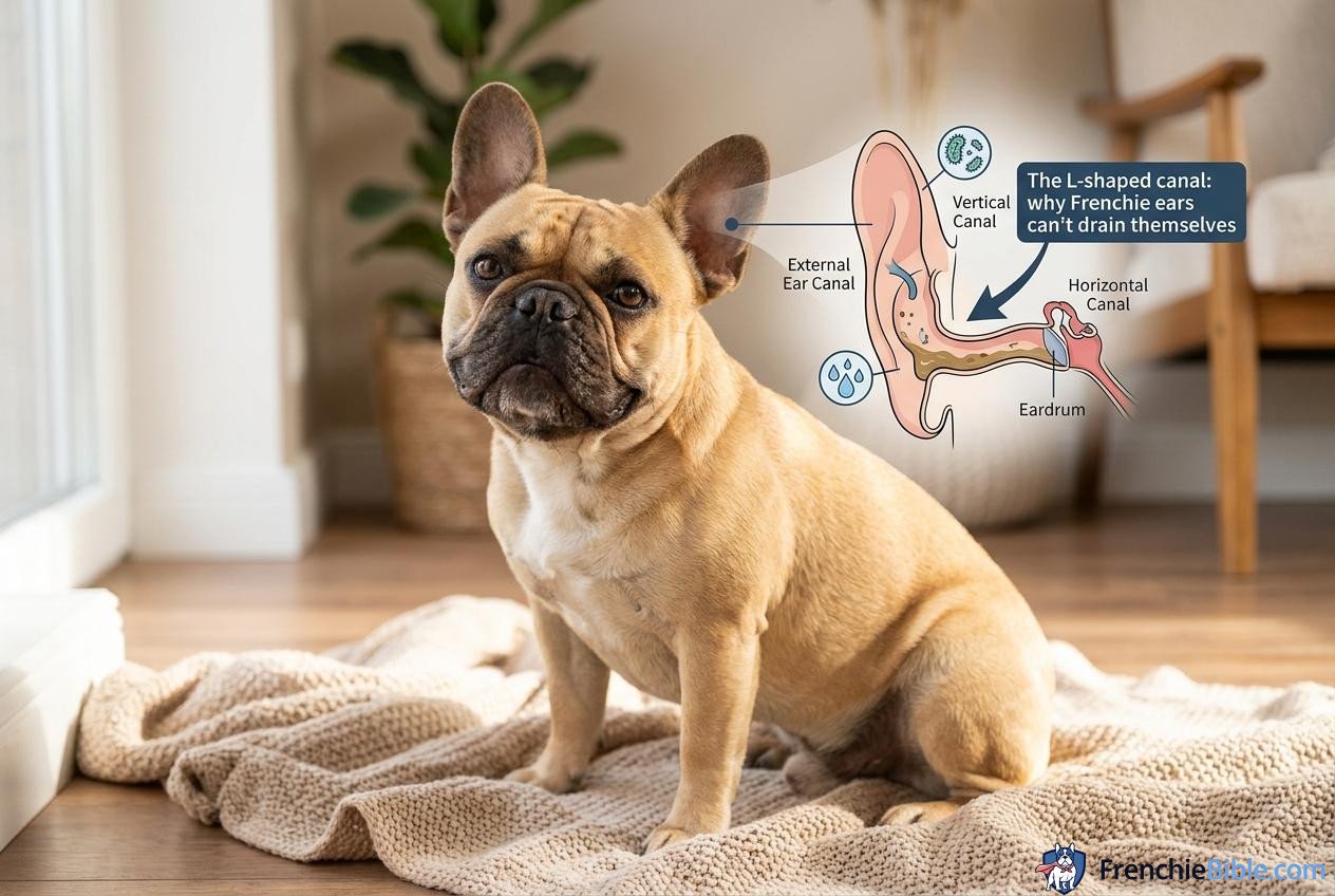 1. The L-Shaped Canal: Why Frenchie Ears Can't Drain Themselves
