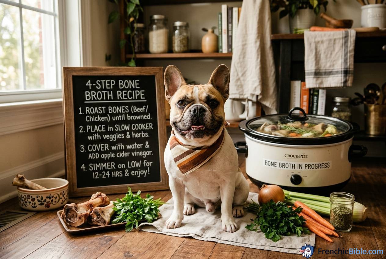 French Bulldog Step-by-Step Slow-Cooker Bone Broth Recipe