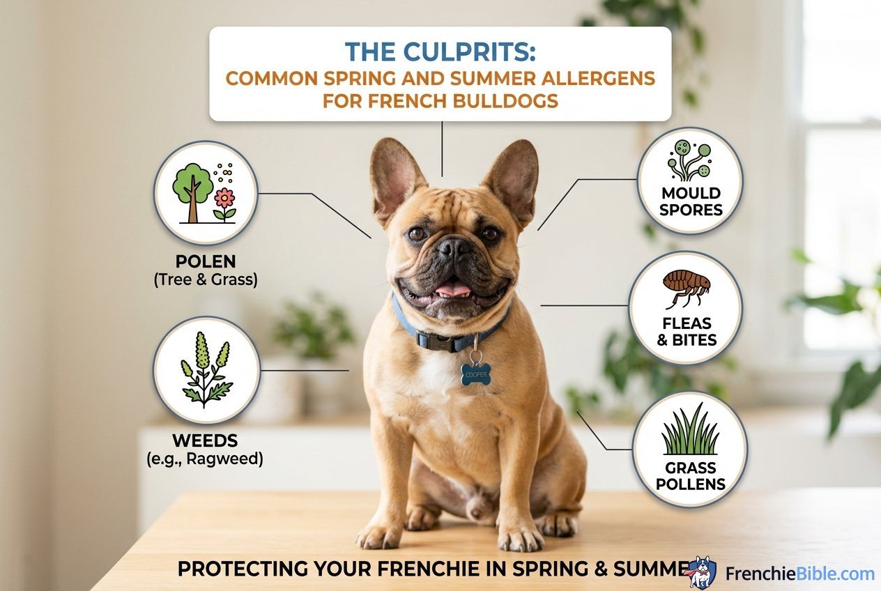 The Culprits: Common Spring and Summer Allergens for French Bulldogs