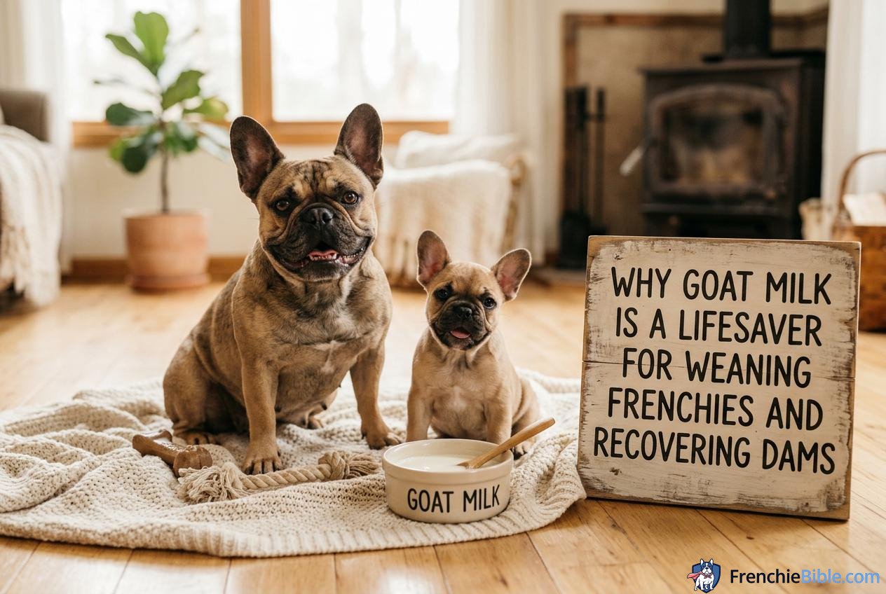2. Why Goat Milk is a Lifesaver for Weaning Frenchies and Recovering Dams