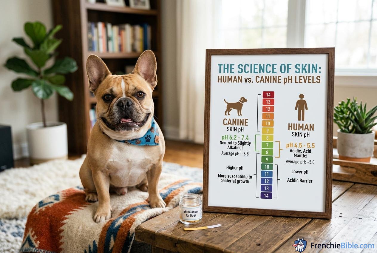 French Bulldog The Science of Skin: Human vs. Canine pH Levels