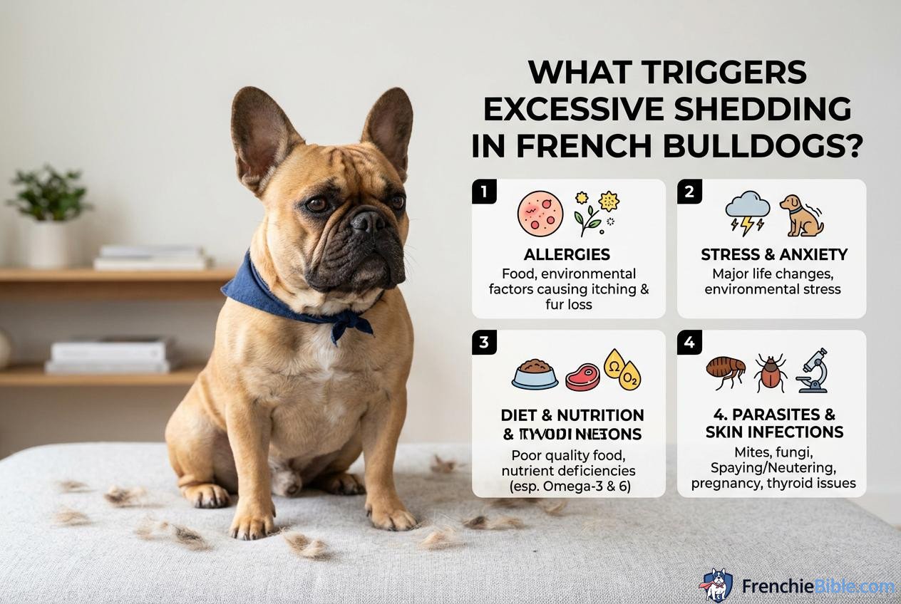 What Triggers Excessive Shedding in French Bulldogs?