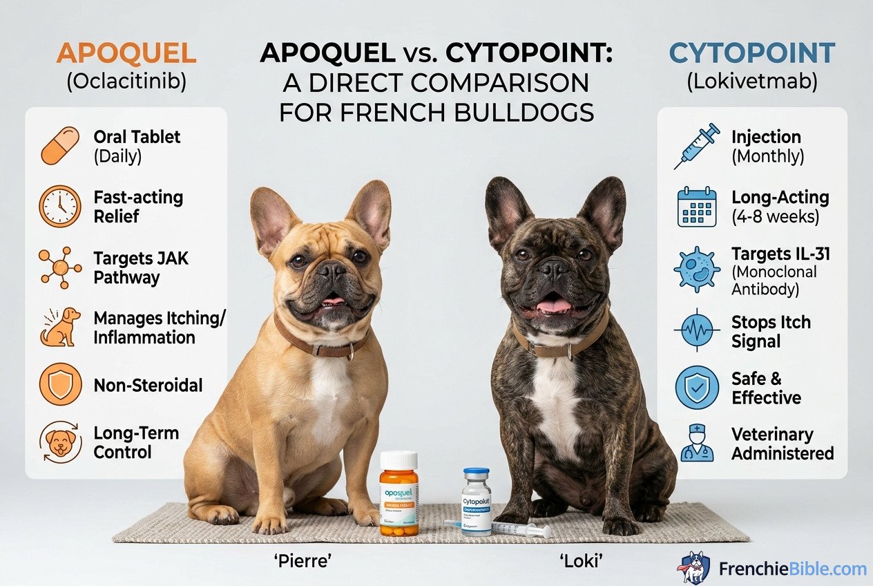 your veterinarian may recommend a anti-itch medication (never use without veterinary guidance) vs. your veterinarian may recommend a anti-itch injection (never use without veterinary guidance): A Direct Comparison for French Bulldogs