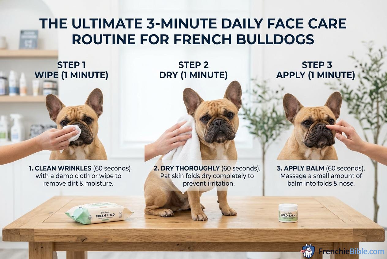 The Ultimate 3-Minute Daily Face Care Routine for French Bulldogs