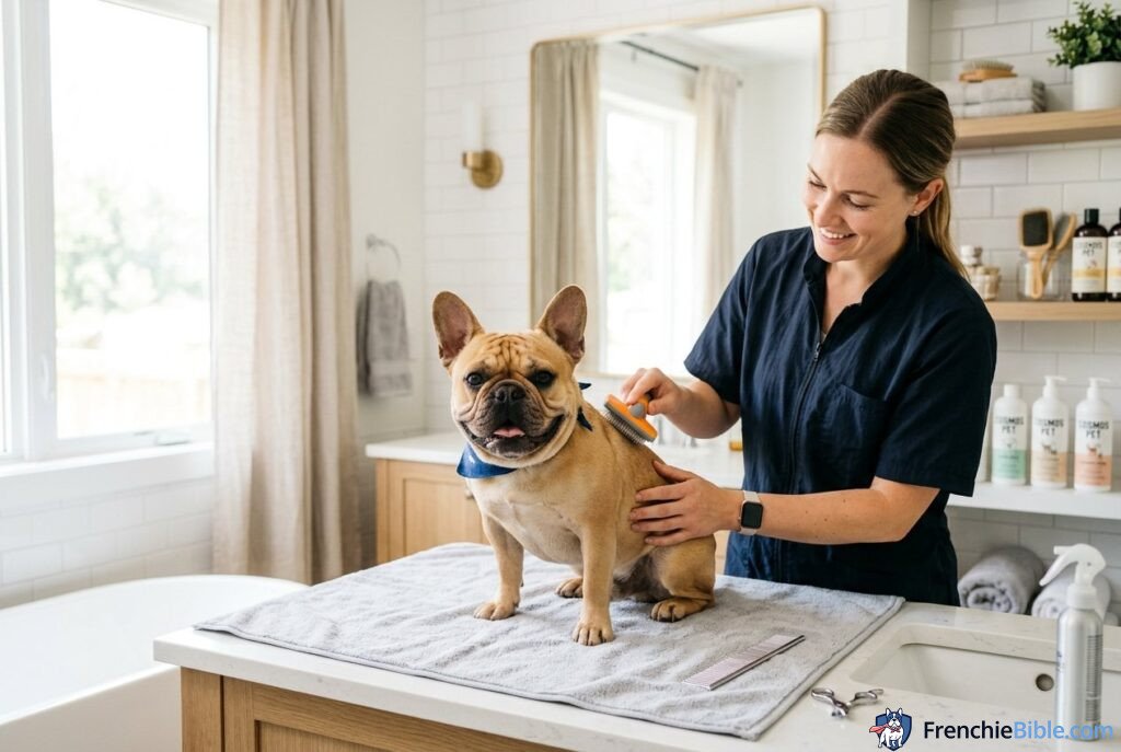 how to prevent water from entering a french bulldog s ears and nose during a bat