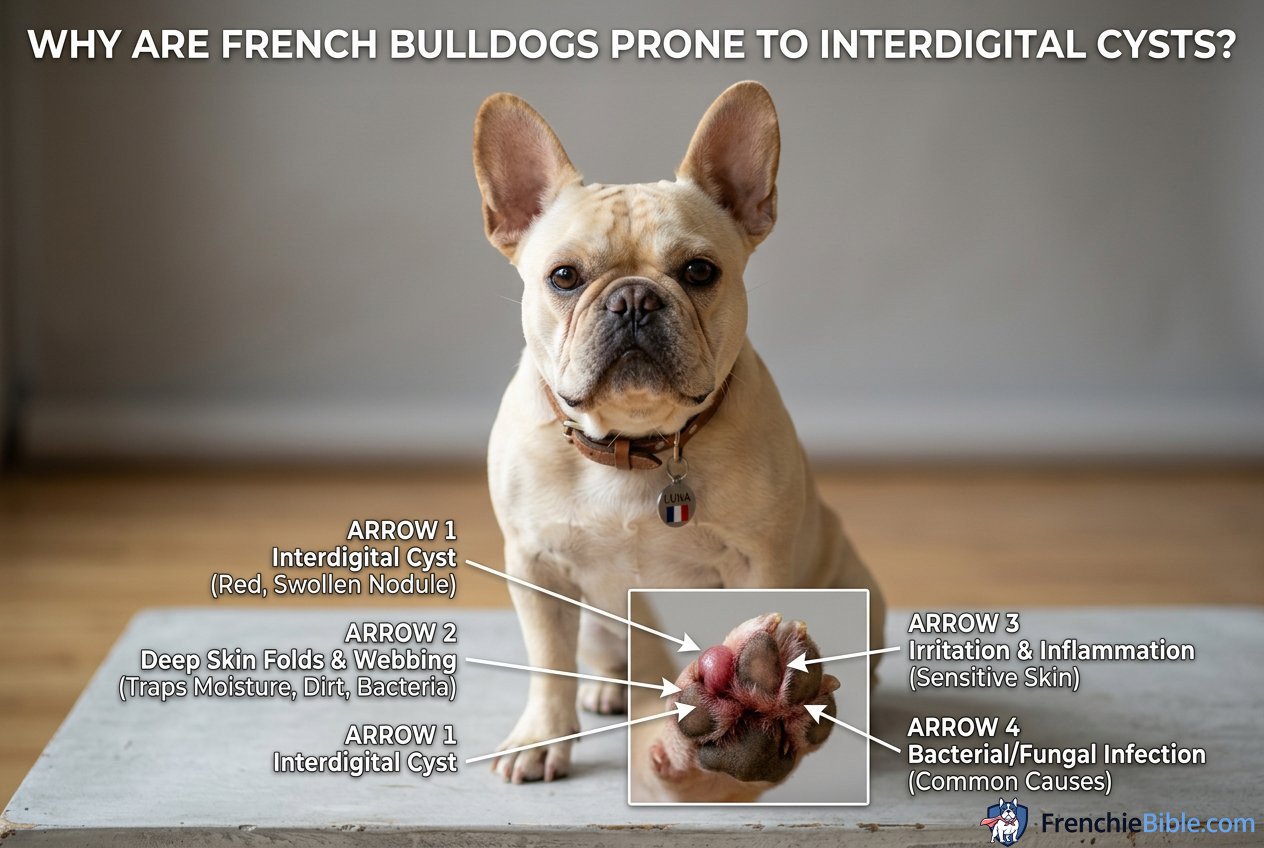 Why Are French Bulldogs So Prone to Interdigital Cysts?