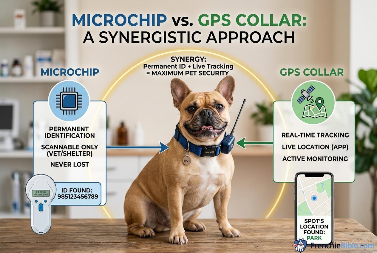 Microchip vs. GPS Collar: A Synergistic Approach
