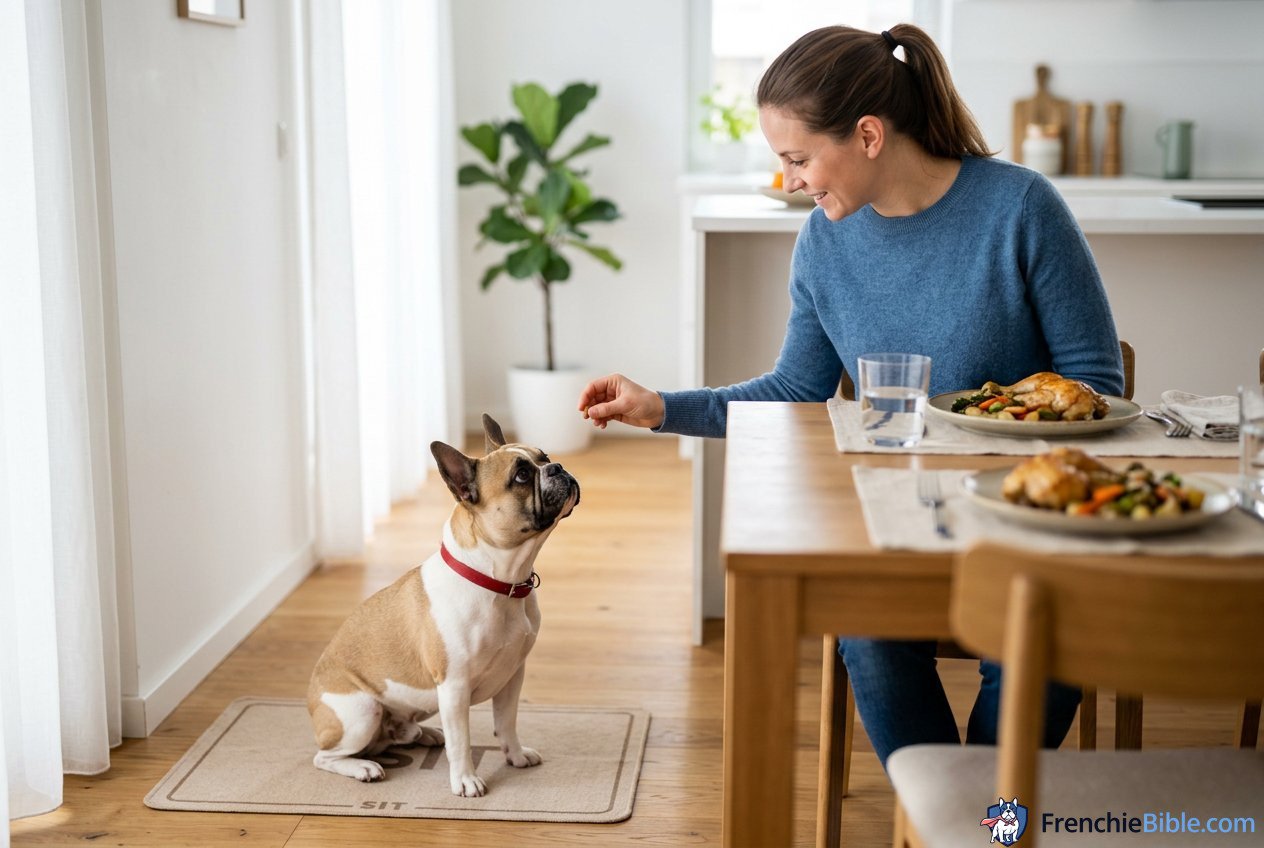 Step-by-Step Training to Stop Frenchie Begging at the Table