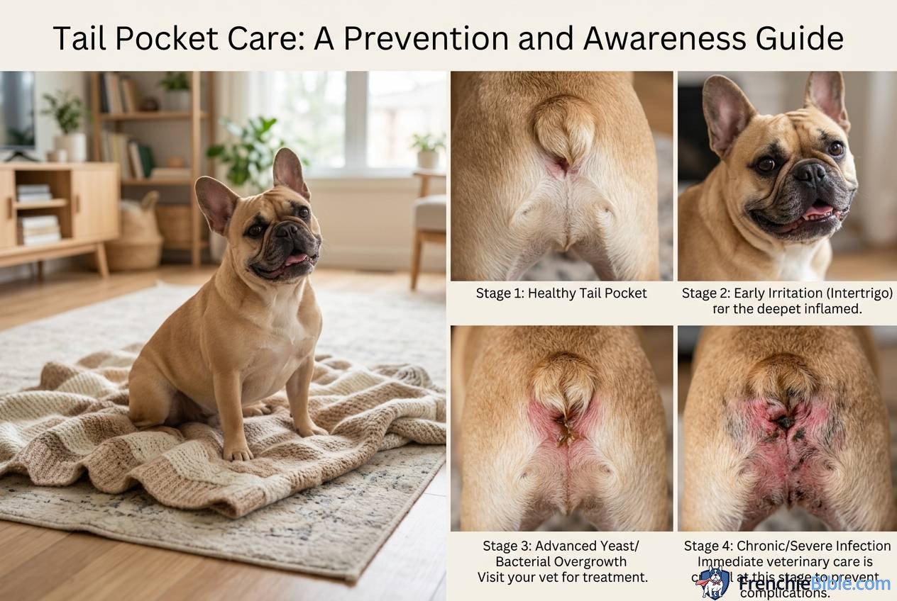 French Bulldog The Progression of Tail Pocket Infections