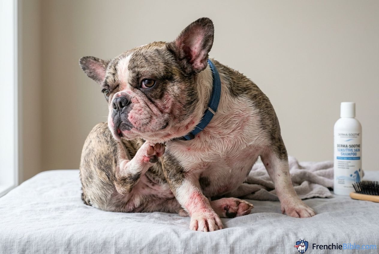 Signs Your Frenchie is Developing Skin Issues Post-Bath