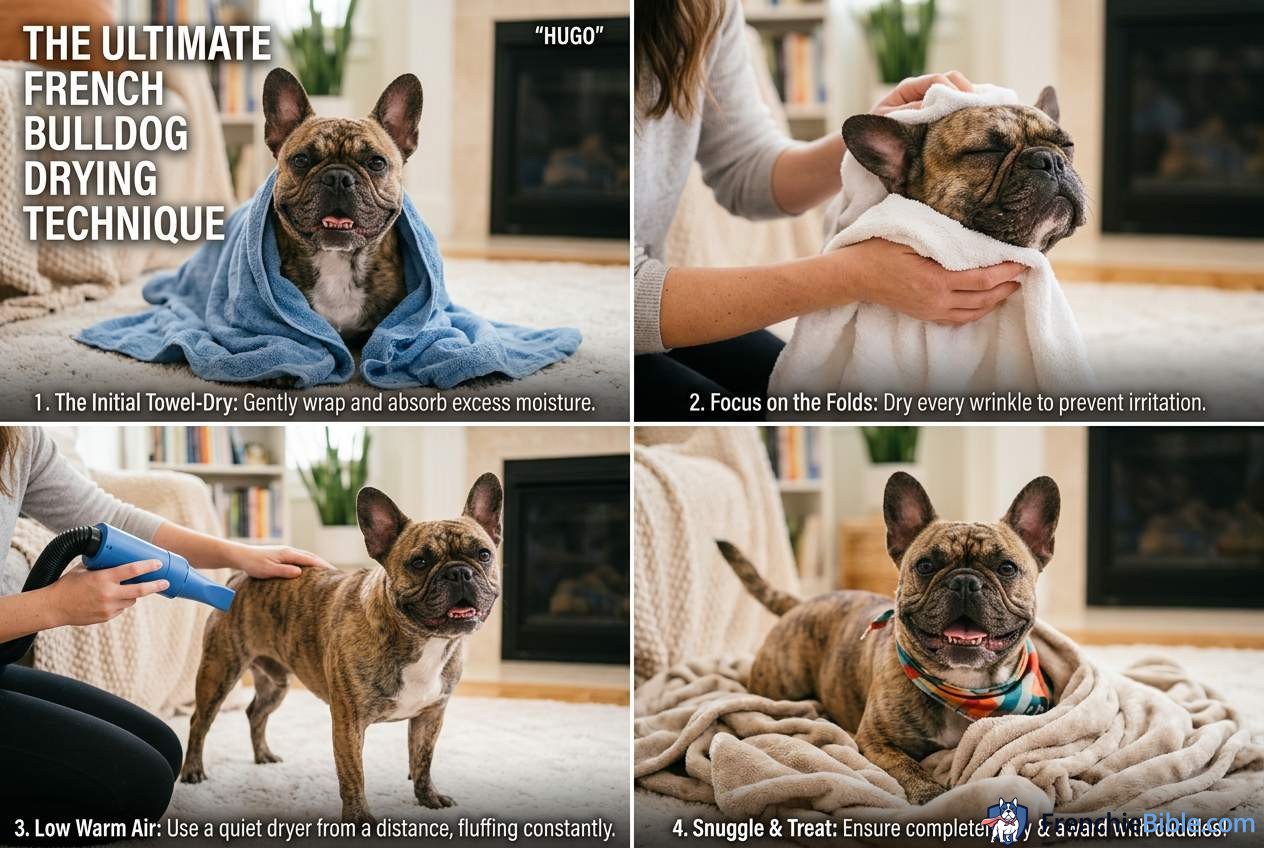 French Bulldog The Ultimate French Bulldog Drying Technique: Step-by-Step