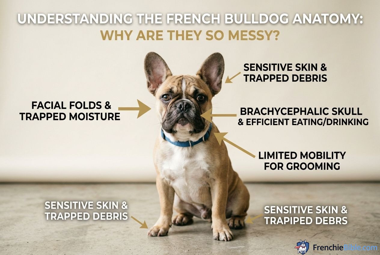 Understanding the French Bulldog Anatomy: Why Are They So Messy?